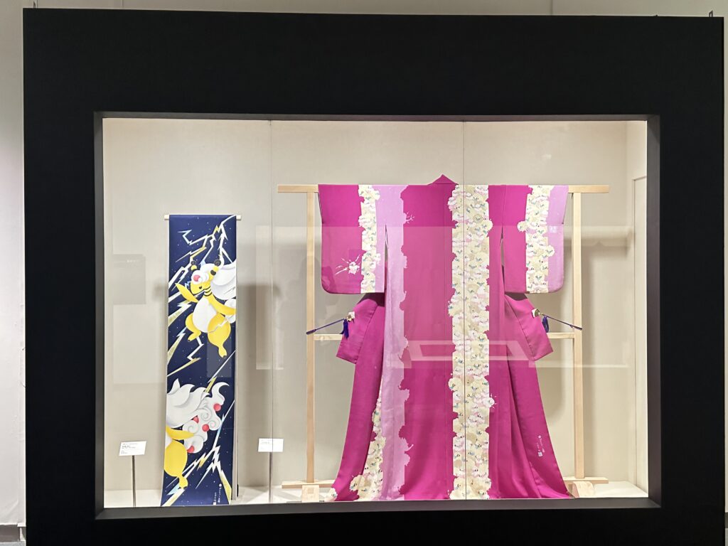 ポケモン×工芸展-美とわざの大発見-体験談 友禅訪問着「群」 水橋さおり